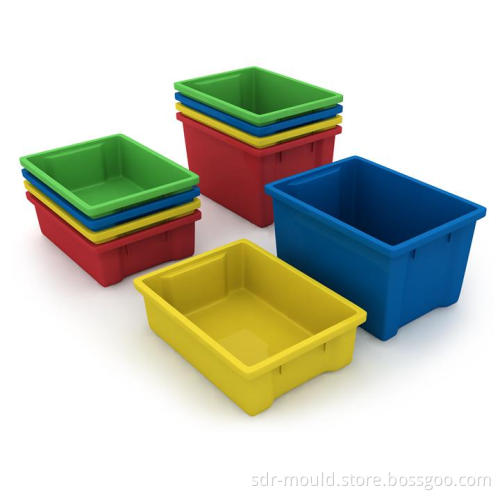 Plastic Injection Storage Baskets with Large Capacity